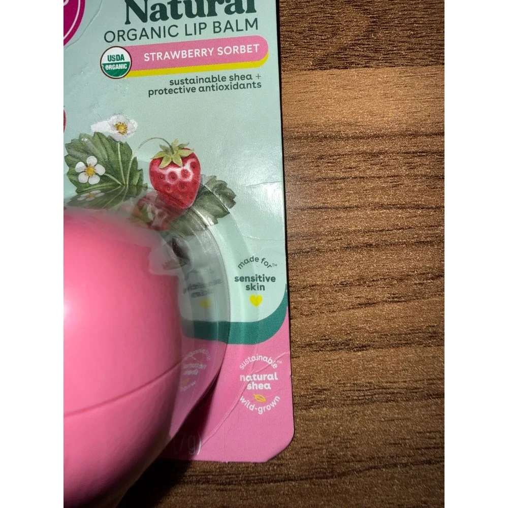 Eos Lip Balm Strawberry Sorbet Organic NEW